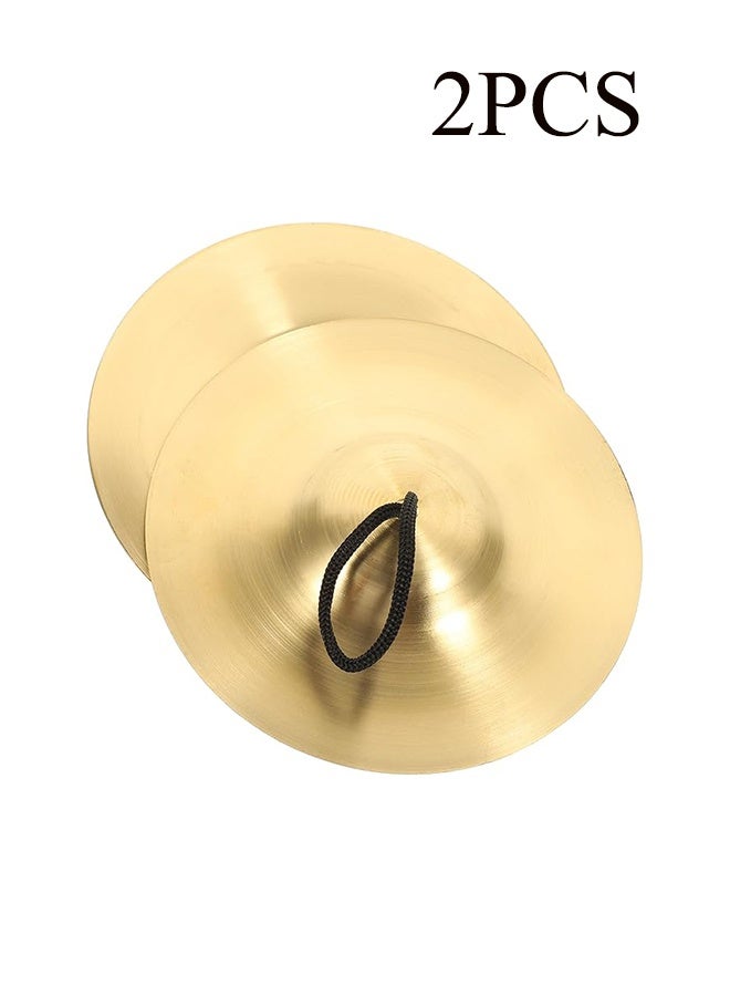 واي جيه قطعتان من صنج الأصابع الصغيرة المصنوعة من النحاس للألعاب الموسيقية ورقصة البطن للمناسبات والرقصات - Image 1